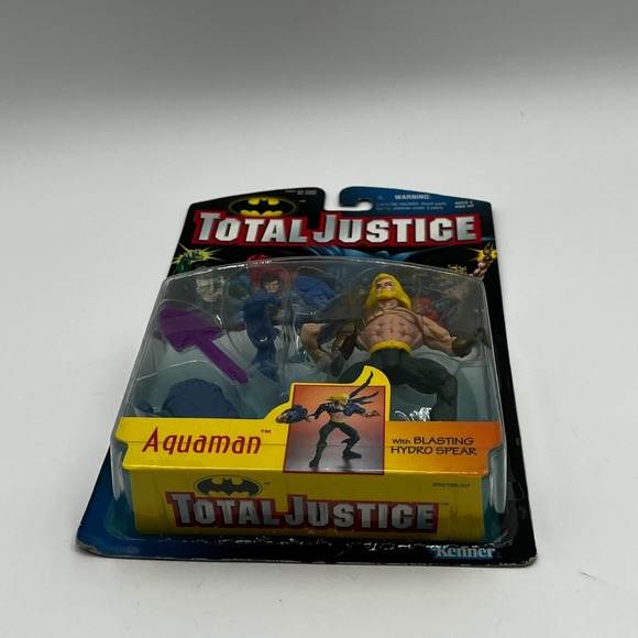 AQUAMAN Total Justice Action Figure DC Comics 1996 Vintage Kenner - Picture 4 of 9